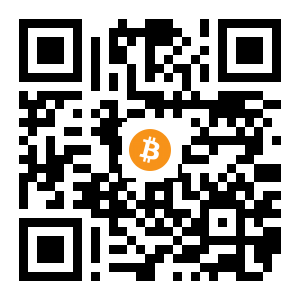 bitcoin:1M2Mjw5m8JV1LqT1j6tGP88sfYC9dy5vEm black Bitcoin QR code