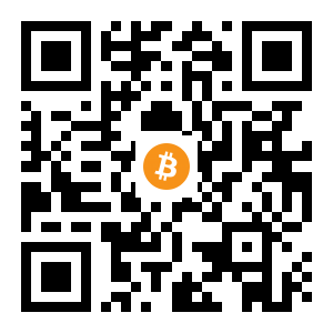 bitcoin:1M2f8j2Y4GybmV4XFg1Fh6YvkxECFgE6Cx black Bitcoin QR code