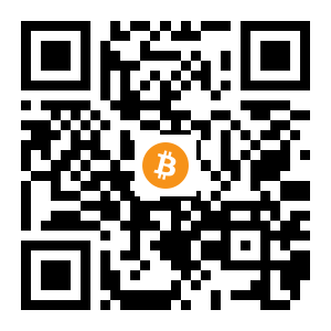 bitcoin:1M5AqJ69YcHDAgVBNAD8gmx3XU8i3e6onU black Bitcoin QR code