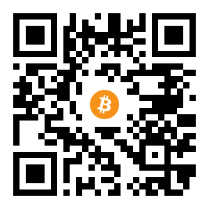 bitcoin:1M5Denbbdc4JrgP3C79iTVp97NsuHxYnw black Bitcoin QR code