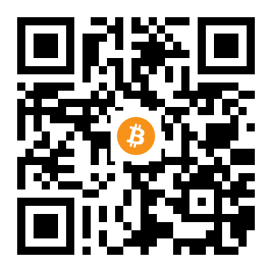 bitcoin:1M5oSCk5ZghKijbVhF1KKnrvxvdKmRXJuw black Bitcoin QR code