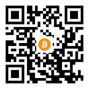 bitcoin:1M6E6vPaYsuCb34mDNS2aepu2aJyL6xBG4 black Bitcoin QR code