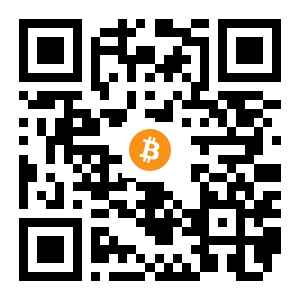 bitcoin:1M6psP8WyPDoCkbitssWxbNykNrdKHh8om black Bitcoin QR code