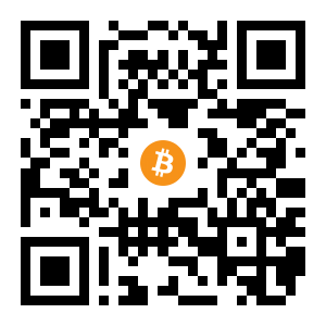 bitcoin:1M6qahLrndNRTP3RDF5HJEaAt6tJ1gU6Uc black Bitcoin QR code