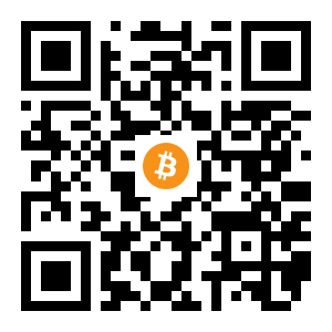 bitcoin:1M7CMy17Dho1wyR8D77L6t92DFejuLgwpo black Bitcoin QR code