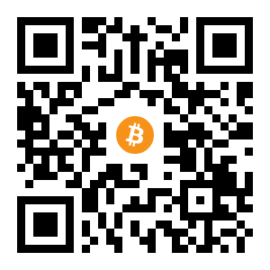 bitcoin:1MAEowrbZmGQwPQSJSRHPUDrU5TNaGMjmA black Bitcoin QR code