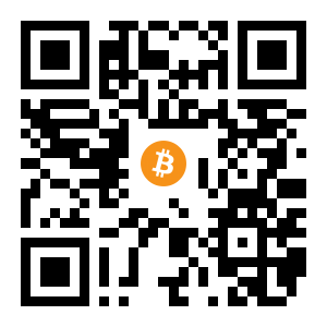bitcoin:1MB4R3h2BV4QqsyCcX5YaQmNxmyjxxW6Xh black Bitcoin QR code