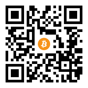 bitcoin:1MDCUPrBDUeZF1DFKnZ6Ev1yjkHiAXzVrR black Bitcoin QR code