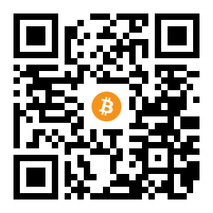 bitcoin:1MDq7zyLw6oKichbFiDDZ3aaK59byc6CT8 black Bitcoin QR code