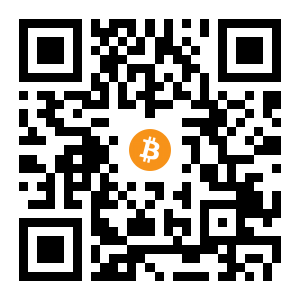 bitcoin:1MDyM3xFALbuxJCtssaUuKirq2S3p4PCek black Bitcoin QR code