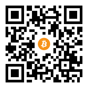 bitcoin:1MEzwPNVRovvFyEQoGtWbe6szCqo6eAupb black Bitcoin QR code