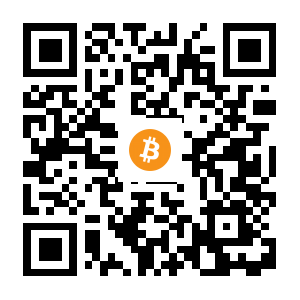 bitcoin:1MH6MSdcia7sAQF1odtoUGAn2crRmykzaW black Bitcoin QR code