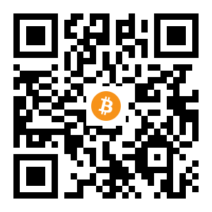bitcoin:1MHyb3FdjExeQhZht8WtJ5LH14j3jcbnsT black Bitcoin QR code