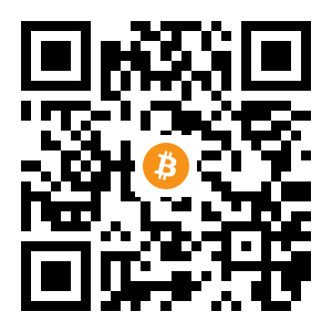 bitcoin:1MJ62a4gANjFm9iG22PKRcANZPUFRpT6mF black Bitcoin QR code