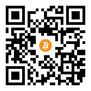 bitcoin:1MJnaqasuenUqgxN26agyzGfGePKcSzbE6 black Bitcoin QR code