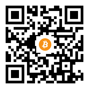 bitcoin:1MKeMMfTXJdwhtXG1B9mbcg6Zn9C1tSAjB black Bitcoin QR code