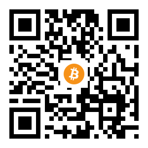 bitcoin:1MLDNthUkepgYfUB2DSYzygfuGGxVce1Na black Bitcoin QR code
