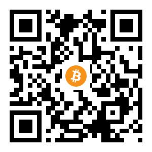 bitcoin:1MN92RDed5uZb4fQJ15SPUV1V4px7B6inR black Bitcoin QR code