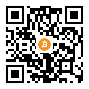 bitcoin:1MQjgFDoEzyknUryLt2jdnANfJjU2fWigg black Bitcoin QR code