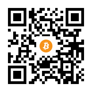 bitcoin:1MQyxJtvzGhjzanGjw93RMTuHvUVQx7Nen black Bitcoin QR code