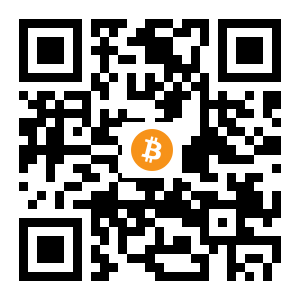 bitcoin:1MUWLA2JMnsPRTUm7mUdTpuYejvFQE5ajs black Bitcoin QR code