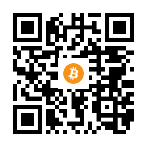 bitcoin:1MUegFambwqwzje4nfcwPctW19iwuaeqST black Bitcoin QR code