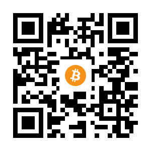 bitcoin:1MV4w3XGLUApAgCbzHLCEWLMLdKw2L4EUP black Bitcoin QR code