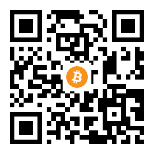 bitcoin:1MWd62qjdUBYiFKqiaARkBYJLEn672ckuh black Bitcoin QR code