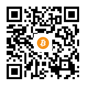 bitcoin:1MXkE3dtNFzdJ8zc6Ytmagc3KdTUS3pYhe black Bitcoin QR code