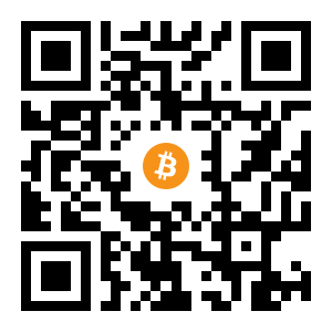 bitcoin:1MYFVEjmuRNRvP761dVtds5T5hcqkLgtfi black Bitcoin QR code