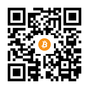 bitcoin:1MYv4C4hZ7hC5sbHrPkzvmNoozQgnHKeAU black Bitcoin QR code