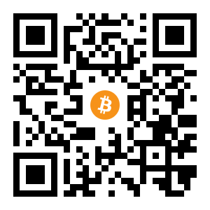 bitcoin:1MZYCsC98GaxdYgR7j2xz9ydJMmAFX2xUo black Bitcoin QR code