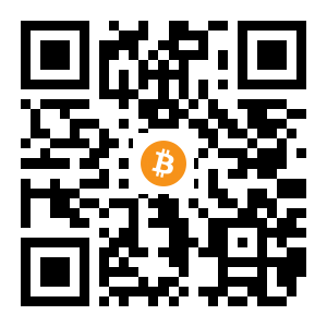 bitcoin:1Maae2Ld1BQWGp7Fzn5HGFZn2ZSBvoWULs black Bitcoin QR code