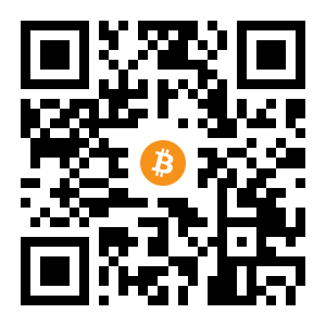 bitcoin:1Mar7xLsxicdrN9TVzLqc7Tgcs3sXBu2mS black Bitcoin QR code