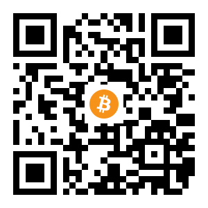 bitcoin:1MbQo16iRa1kuJXcN4YnwDG3UrFyS6Ak57 black Bitcoin QR code