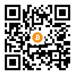 bitcoin:1Me5UvZVPbgNJNiFQVhbSSfT4342C6fT1D black Bitcoin QR code