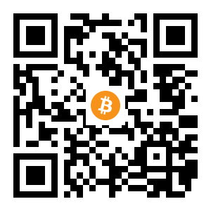 bitcoin:1MfWaHPLQSNhR3CUPLS7tNthYAx3QGaA37 black Bitcoin QR code