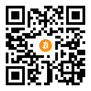 bitcoin:1MgJ7yEK2QQ2XorwLhHsAETB8qzjQw1fbb black Bitcoin QR code