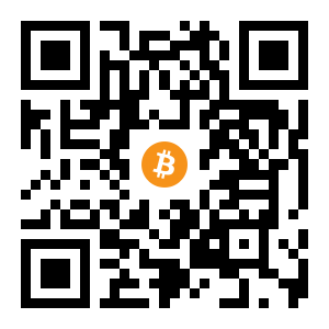 bitcoin:1MhipDUtLMn8ebKrtCqezUtgN5j13c4peK black Bitcoin QR code