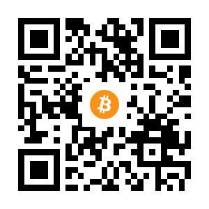 bitcoin:1MhqqcY4bbtazNq7XgfZ88Er6nkQATxQPV black Bitcoin QR code