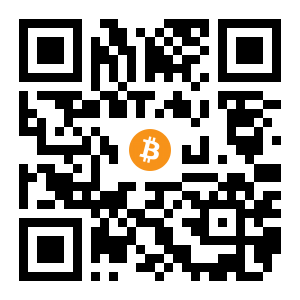 bitcoin:1MhuTyMJzdxqfy1GJoNBuukWhTmXMpL3AN black Bitcoin QR code