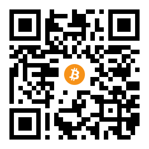 bitcoin:1MiNgsMpUNSs8jMqzv6TrZXYhxiu5fRCHV black Bitcoin QR code
