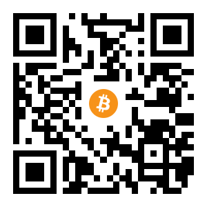 bitcoin:1MiXxYzgZajhPGRwaMPKBVzVbWDK6tG3PC black Bitcoin QR code