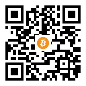 bitcoin:1Mj1x7EWszW9tPhsjoAALzRDt22vKpnrt1 black Bitcoin QR code