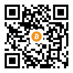bitcoin:1Mk1yBi5F97ZDgr1gD5UBX1fj74VAFCWKx black Bitcoin QR code
