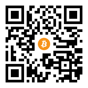 bitcoin:1MmbQfdxbVfZ4XxXs1AnQHMyV2pnyLBXUt black Bitcoin QR code