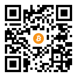 bitcoin:1MmqEyvvNE4AL1nFPif5Lgbf1GneqfZu7Z black Bitcoin QR code