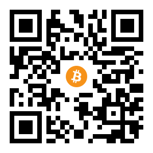 bitcoin:1MobfrPz1tm6NkCzbT7FThyS2znSW4SPVH black Bitcoin QR code