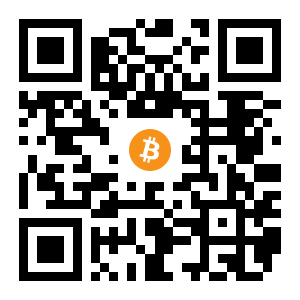 bitcoin:1MpUVgAvzjwwf9tvizKs4PTbnCVKL3nSme black Bitcoin QR code