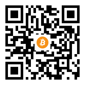 bitcoin:1MpcGcgRP8iGLuJoScksS4cgQahrjTrcCh black Bitcoin QR code